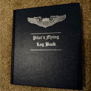 Pilot's Flying Log Book in Blue